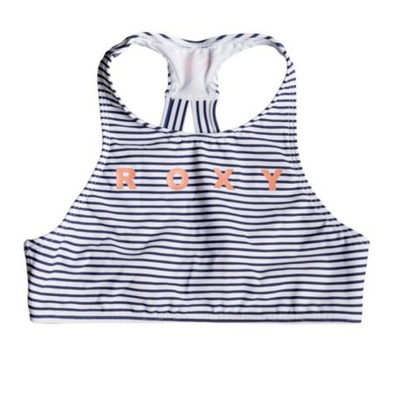 Roxy Womens Big Girls Island Trip Crop Top Swimsuit Set